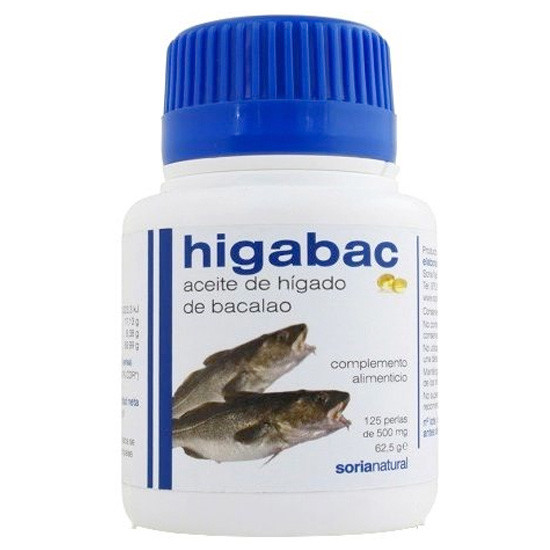 Soria Natural Aceite higado bacalao 125 perlas