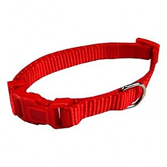 Papillón collar ajustable nylon 10 mm x 20-30 cm rojo