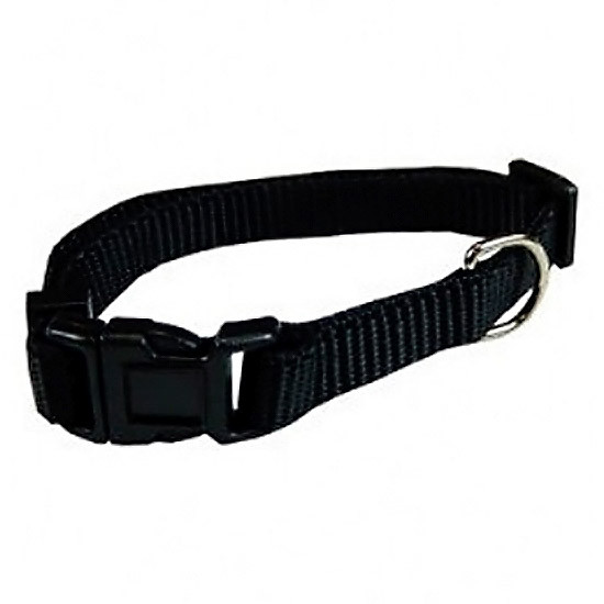 Papillón collar ajustable nylon 10 mm x 20-30 cm negro