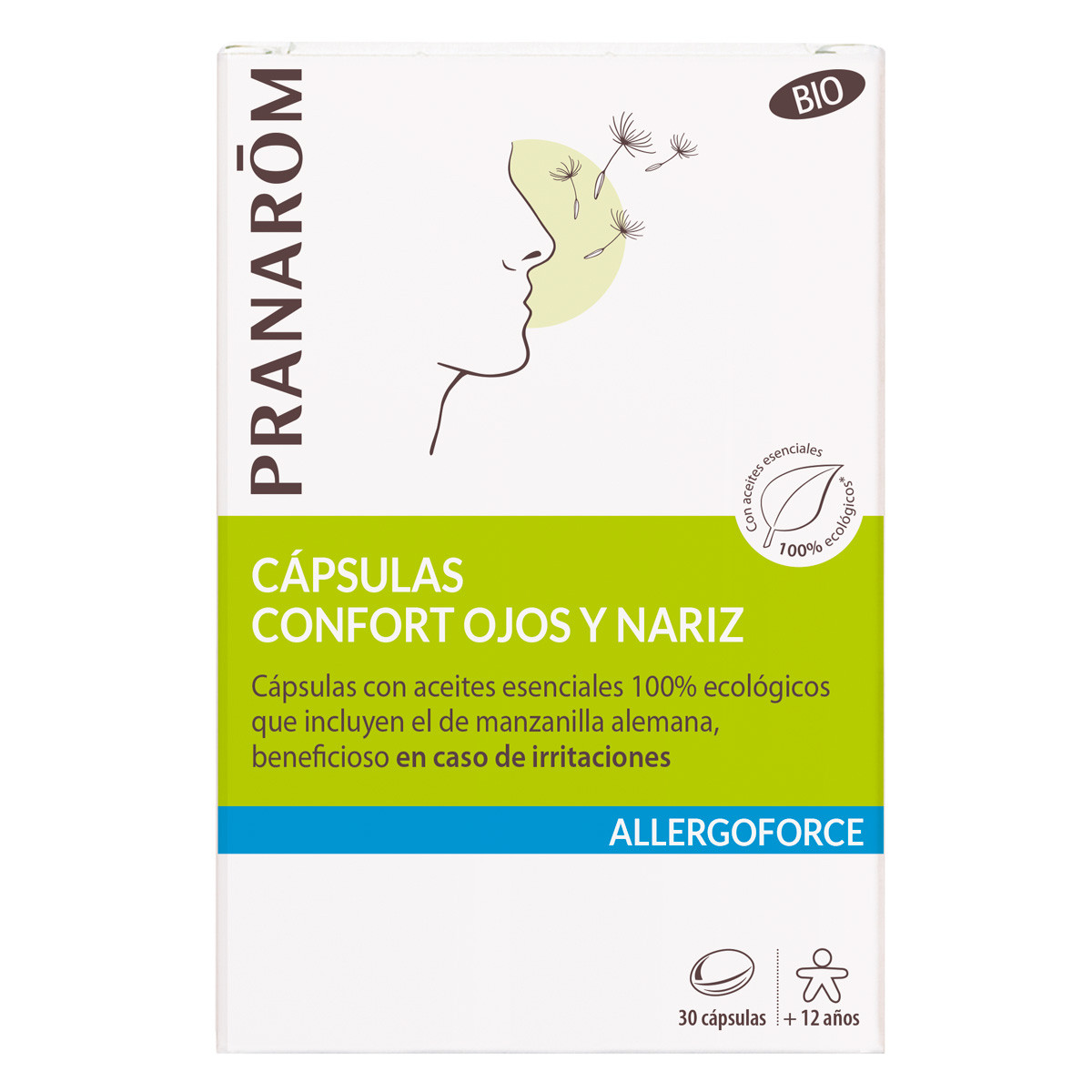 Pranarom Allergoforce Confort Ojos Nariz BIO 30 Capsulas