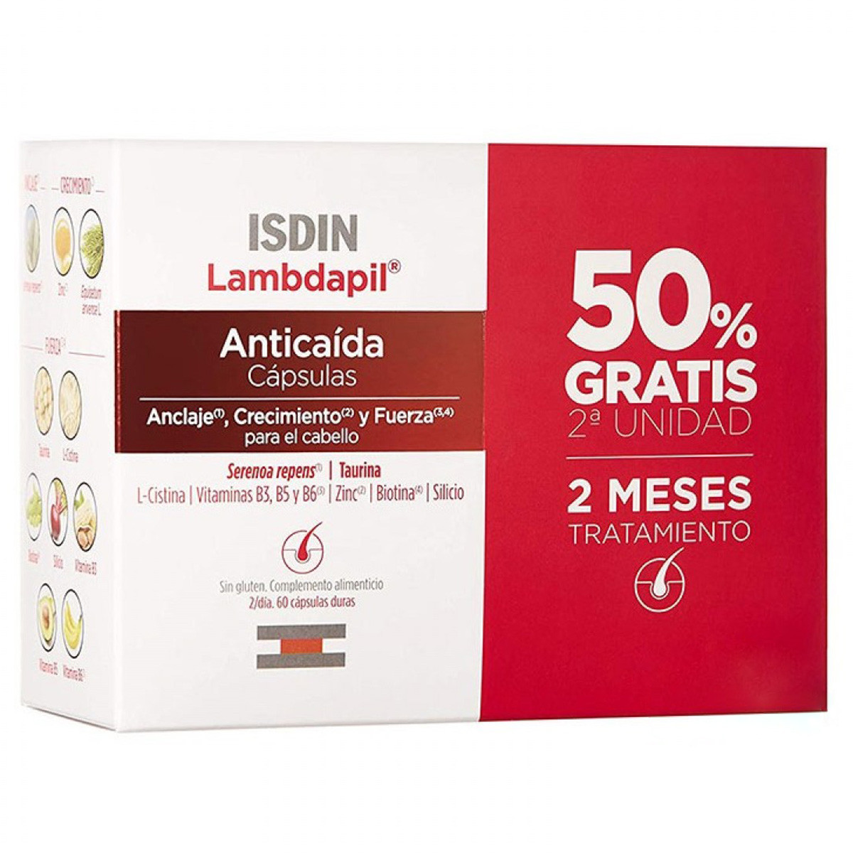 Lambdapil Hair Loss 60 cápsulas 2ºu 50%