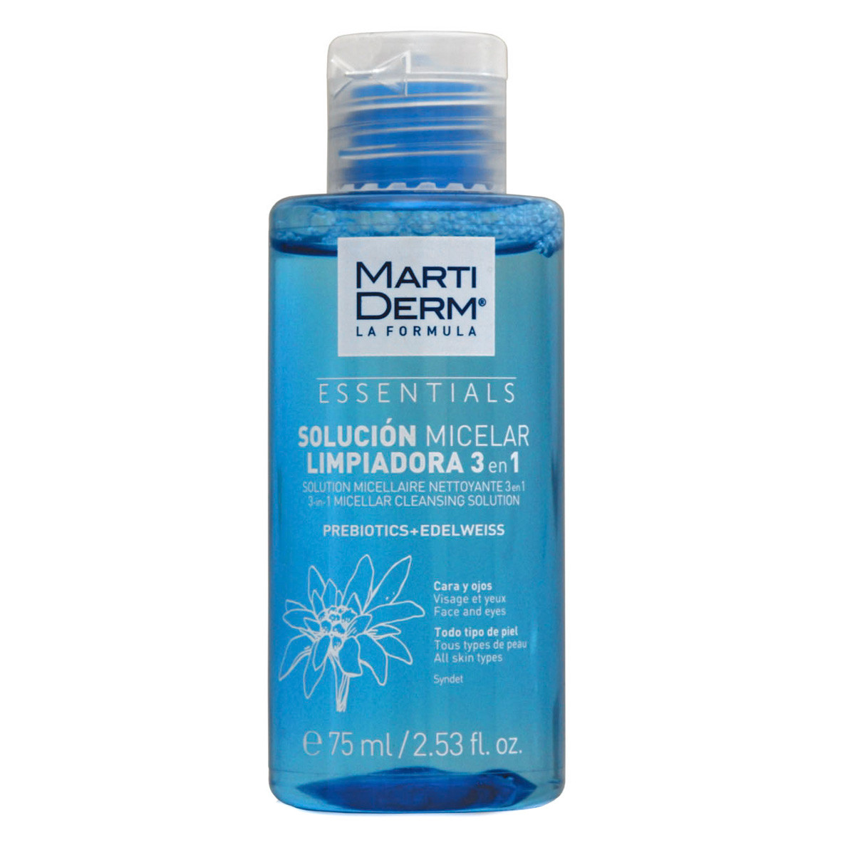 MartiDerm Essentials Solución Micelar Limpiadora 3 en 1 - 75 ml