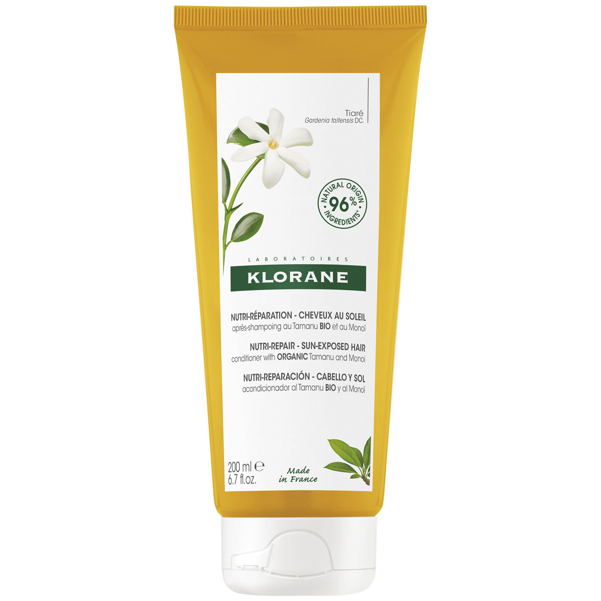 Klorane bálsamo acondicionador reparador cuidado solar capilar 200ml