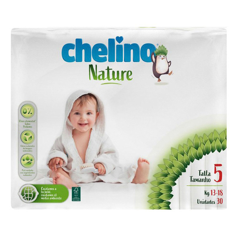 Chelino nature pañal talla 5 30 unidades