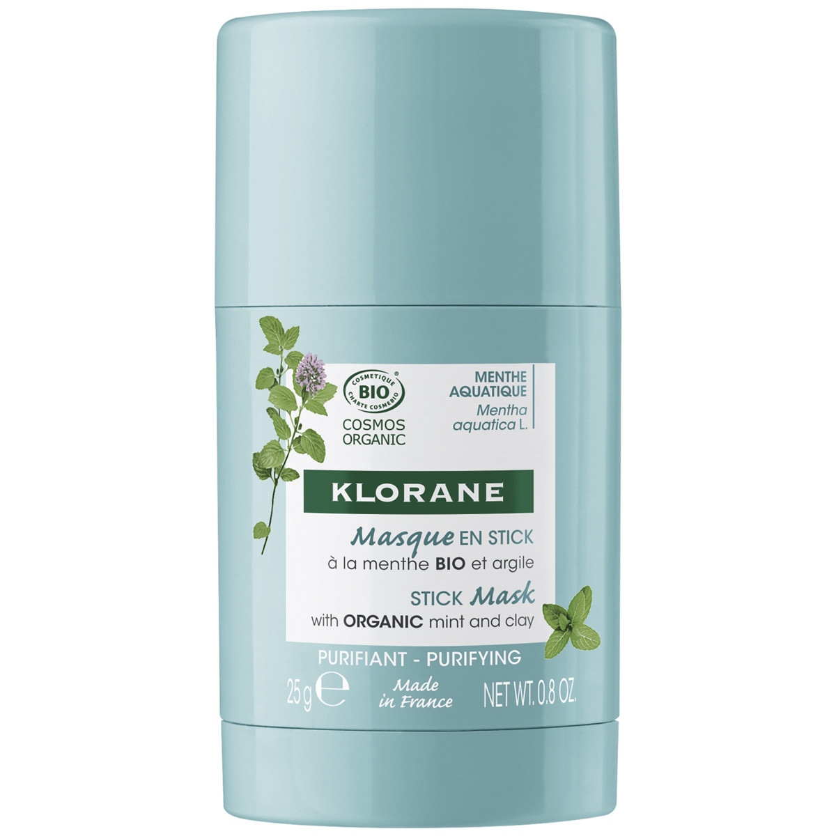 Klorane mascarilla stick menta 25gr