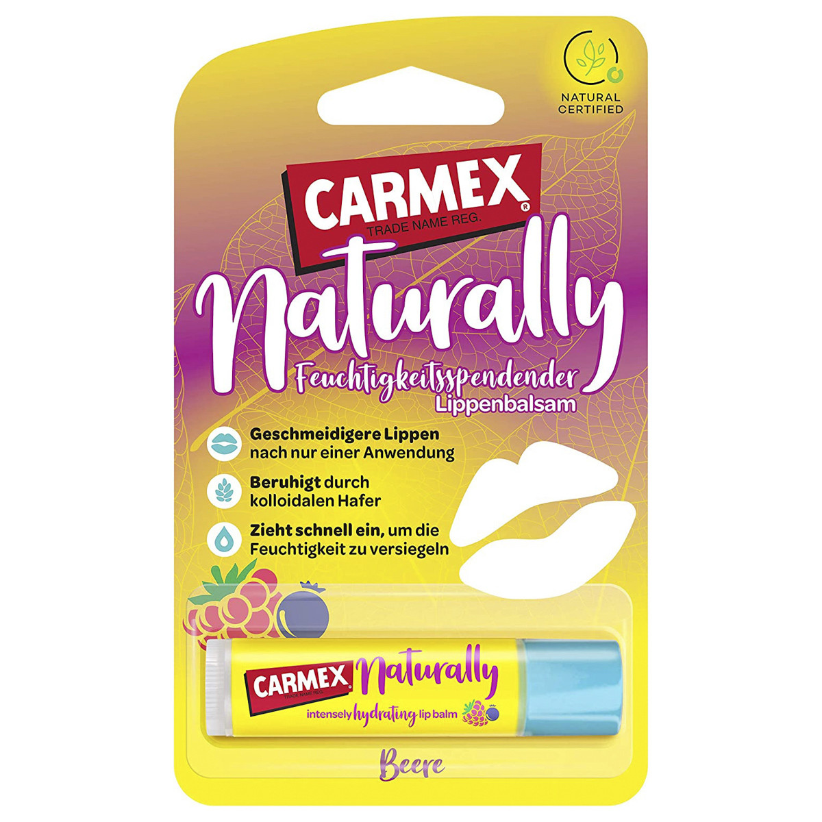 Carmex naturally frutos rojos stick