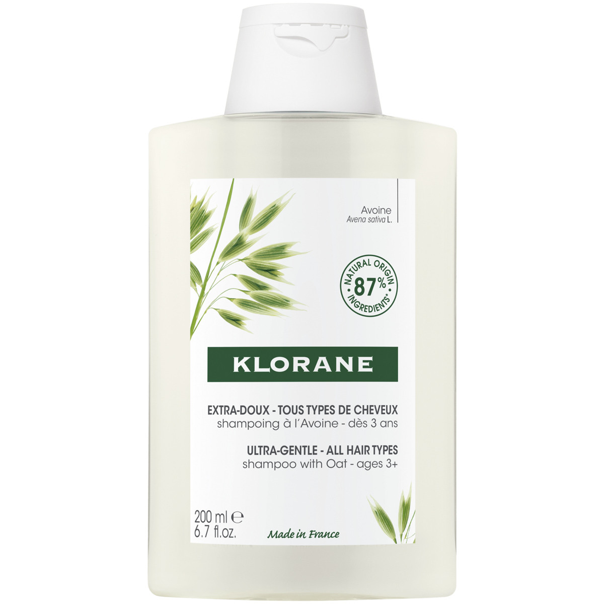 Klorane champú leche de avena 200ml